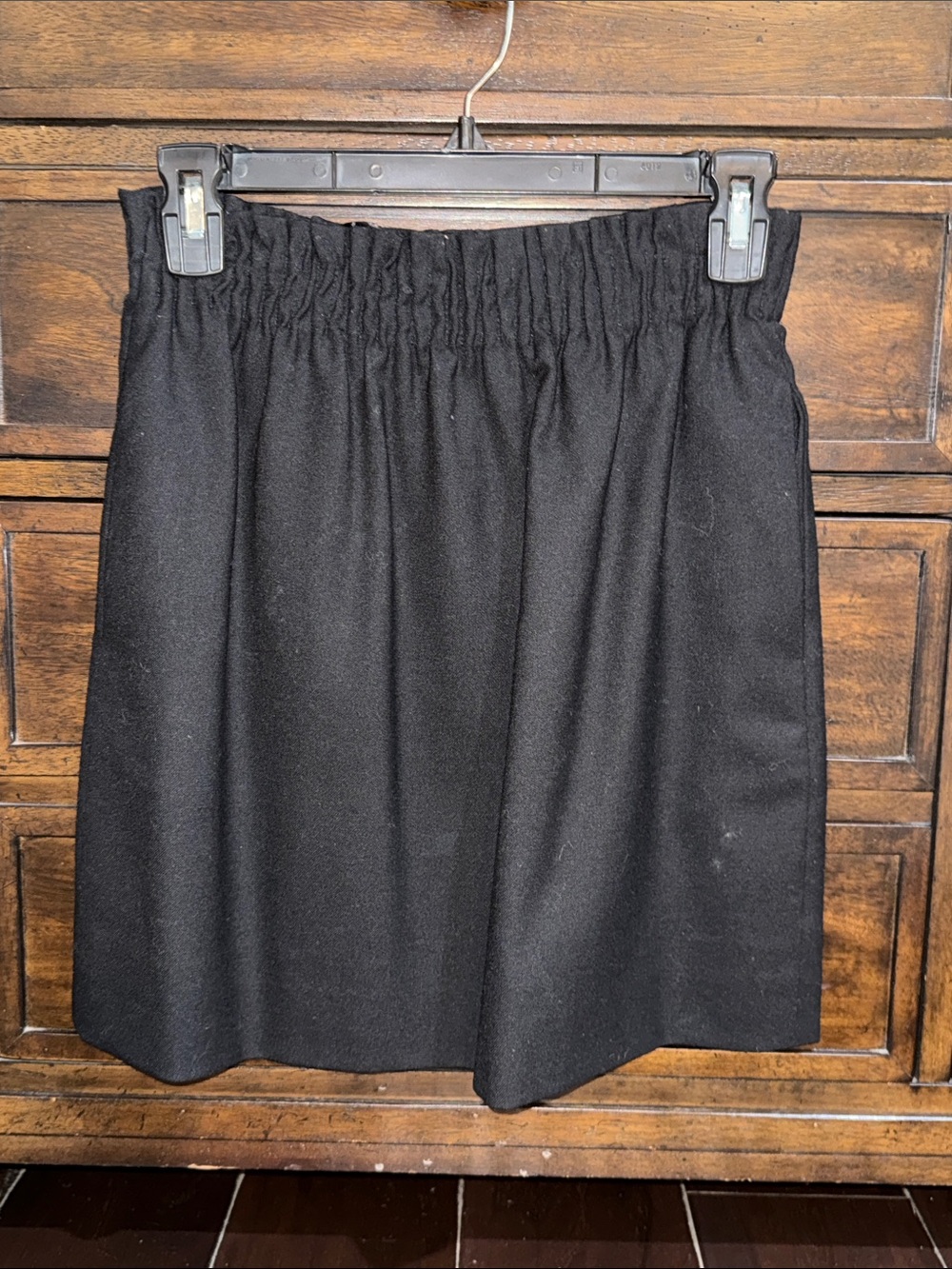 J. Crew Factory Black Elastic-Waist Mini Skirt
